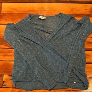 Abercrombie and Fitch blue long sleeve top size small